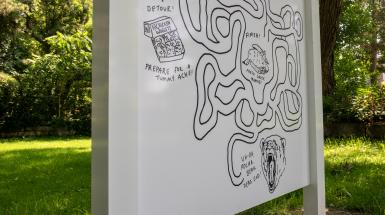 3/4 view of the billboard.