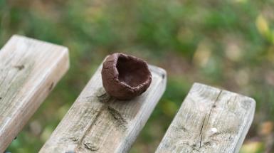 A small bowl of clay.