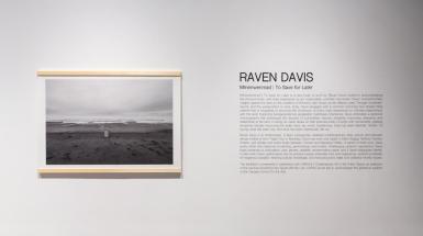 Photo graph on the left, showcases a file cabinet on the beach with water in the background. Text on the write. 