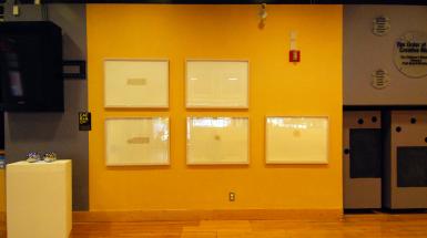 5 Framed sound drawings 