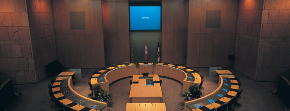 Image of government meeting room 