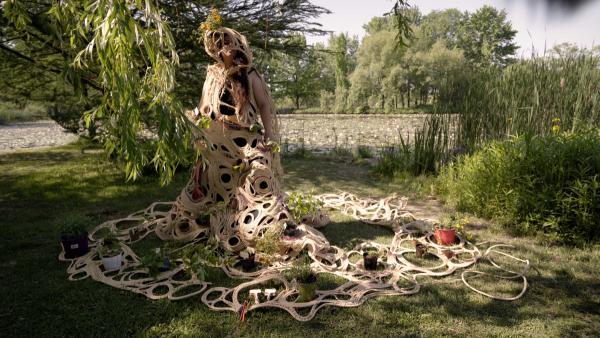 Still from video Performing community garden